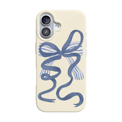 Casely iPhone 17 Case | Blue Stripes | Sunday Best | Compatible with MagSafe | Classic Ultra Slim Design