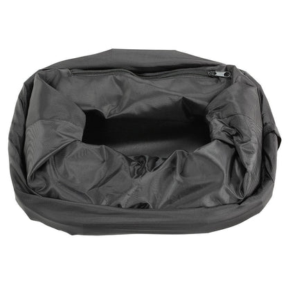 Redlution Bicycle Bike Detachable Cycle Front Canvas Basket Carrier Bag Pet Carrier Aluminum Alloy Frame Pet Carrier (black)