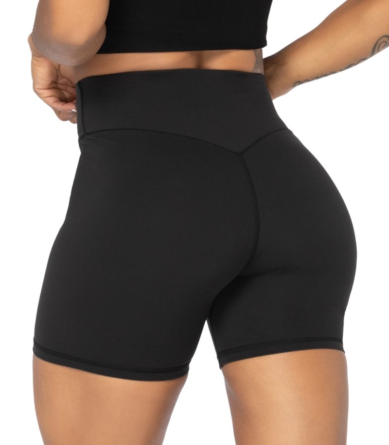 Sunzel Women's Biker Shorts in High Waist Tummy Control with No Front Seam 5" Black+Blue (2 Pack) X-Large
