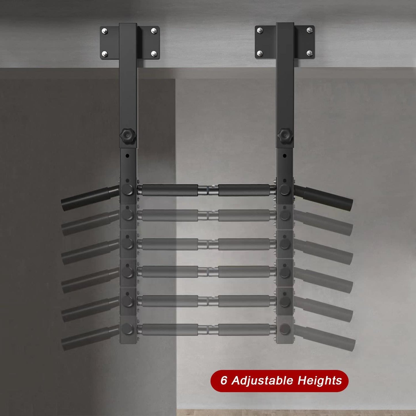 Joist Mount Pull Up Bar, Beam Mounted Chin Up Bar for Home Gym With Wood Mount and Wall Mount Screws