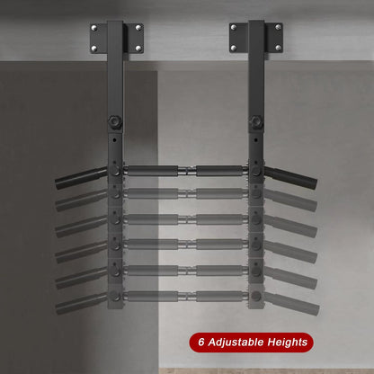 Joist Mount Pull Up Bar, Beam Mounted Chin Up Bar for Home Gym With Wood Mount and Wall Mount Screws