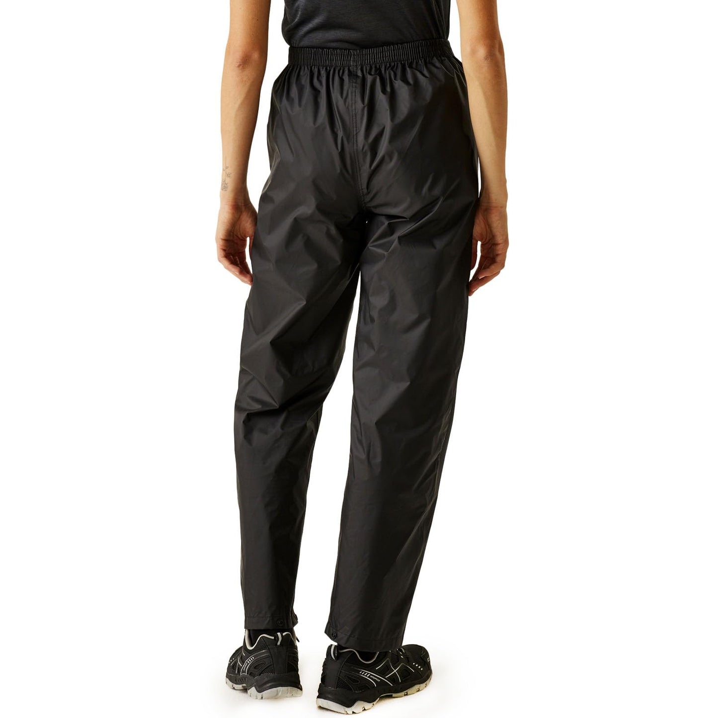 Regatta Womens Pack It Waterproof Over Trousers,Black-Medium