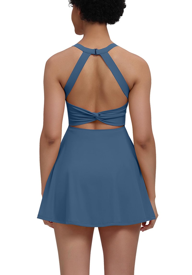 EUISVI Womens Tennis Workout Dress with Shorts Romper Golf Athletic Dresses for Women