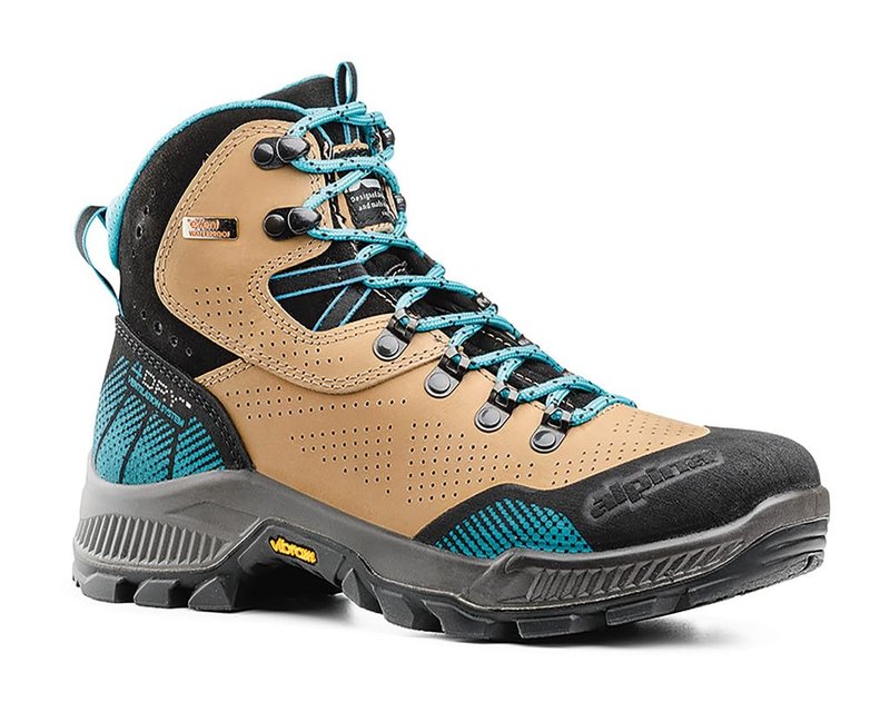 Alpina IRIS Women Waterproof Boots Durable 100% Nubuck Leather Slip Resistant Breathable Vibram Handmade in Europe Size 9.5 | 42EU