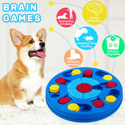 Joansan Dog Puzzle Toys Interactive Puzzle Game Dog Toy for Smart Dogs IQ Stimulation Treat Puzzle Toy for Dogs Treat Training,Puzzle Slow Feeder to Aid Pets Digestion (Advanced Level 2-3)