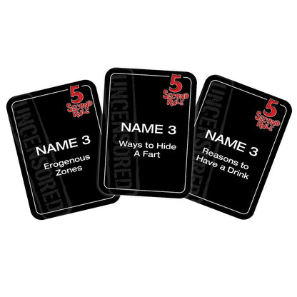 PlayMonster 5 Second Rule Uncensored| Simple Questions Card Game for Adult Party Fun| Drinking Games |Fast Paced Games | Games Night | Ages 17+