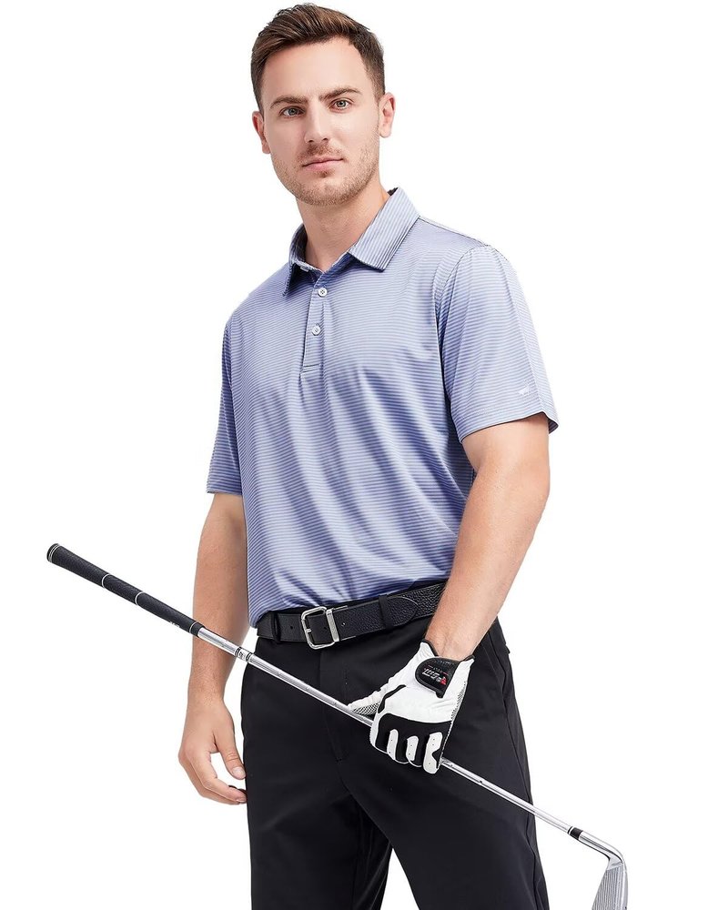 Golf Shirts for Men Dry Fit Moisture Wicking Casual Sport Short Sleeve Mens Golf Polo Shirts