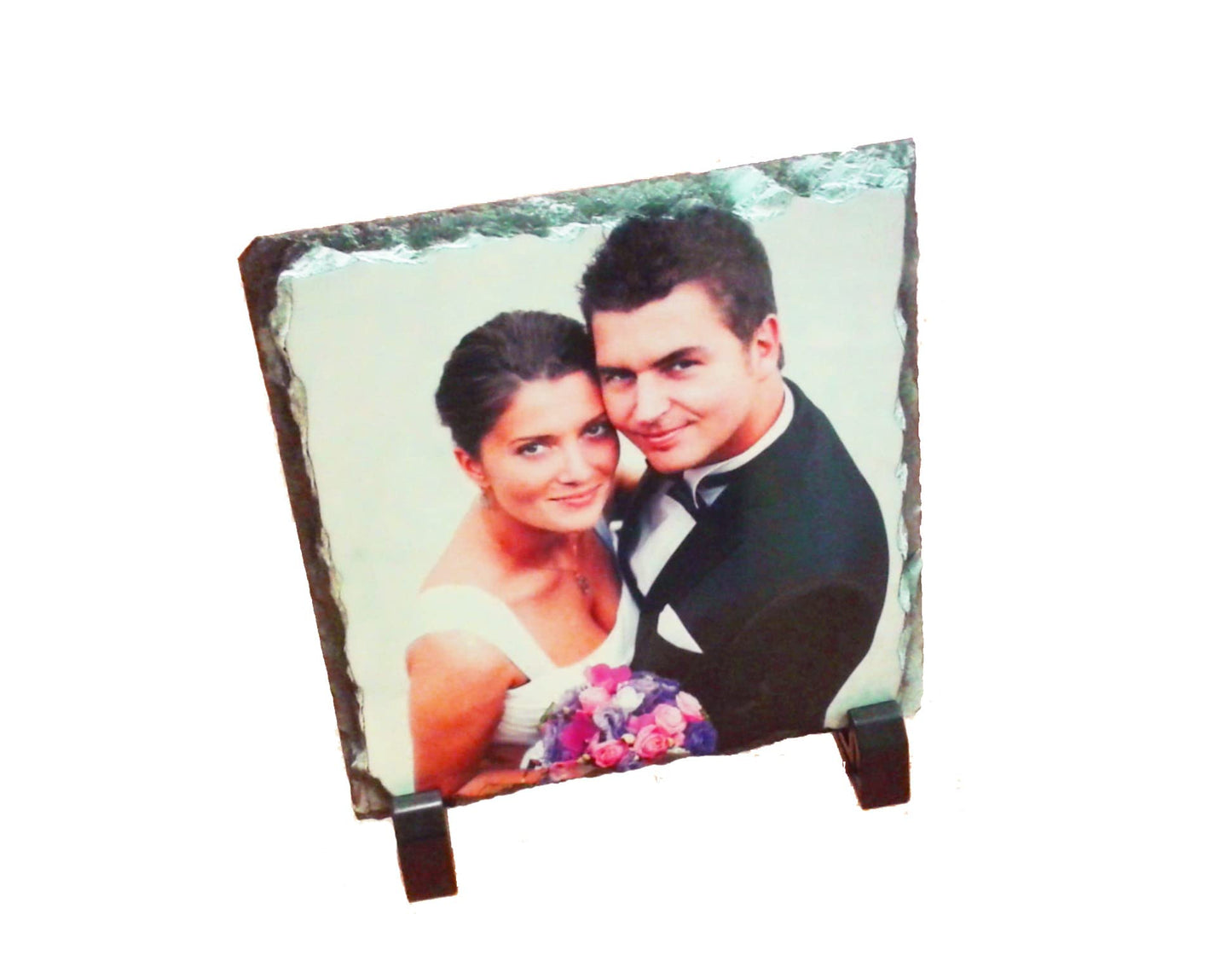 Personalised Custom Printed Rock Slate Glossy Photo Square Gift