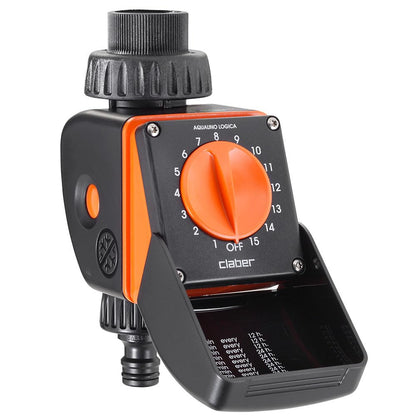 Claber 53922 8422 Aquauno Logic Programmer (Black/Orange)