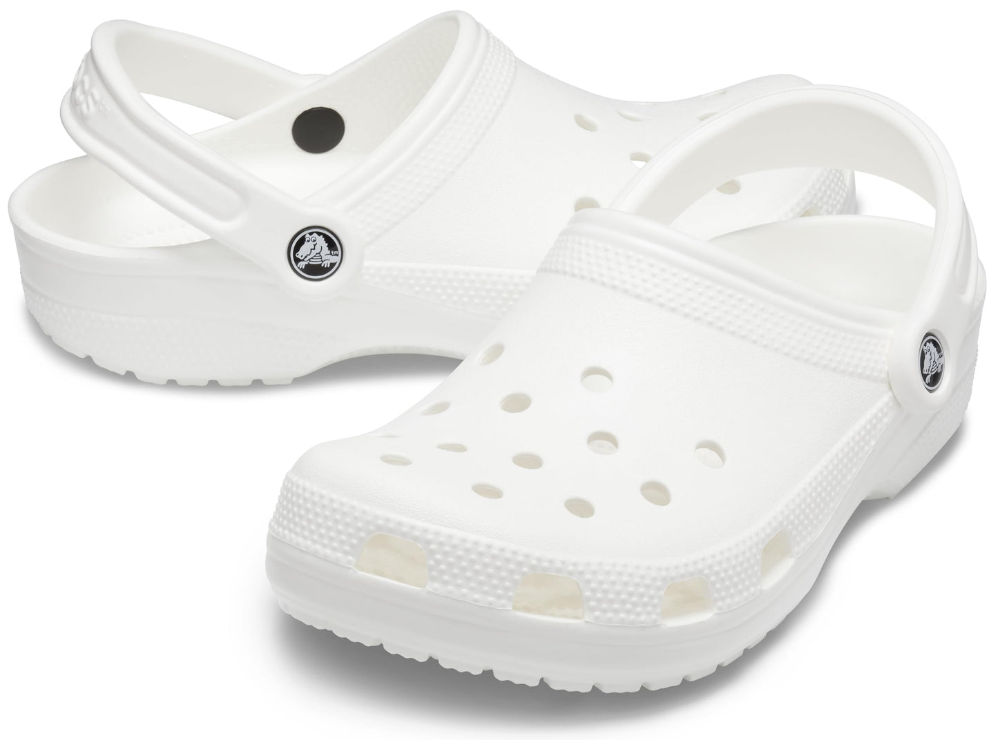 Crocs Unisex Classic Clogs Clogs, White, Size 10 UK Men/ 11 UK Women