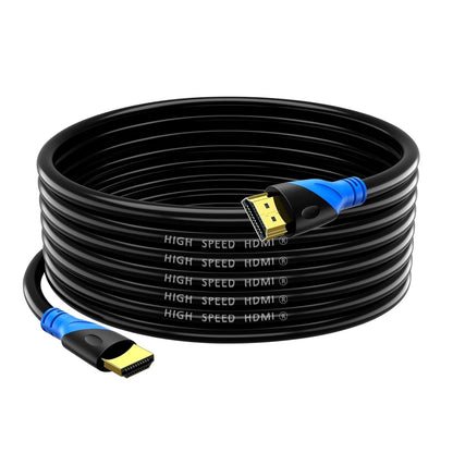 Rommisie 4K/60HZ HDMI Cable 10M (HDMI 2.0,18Gbps) Ultra High Speed Gold Plated Connectors,Ethernet Audio Return,Video 4K,FullHD1080p 3D Compatible with Blu-Ray,TV, Playstation, PS3, PS5, PC, HDTV