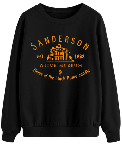 LHBNK Halloween Squad Sweatshirt Womens Hocus Pocus Long Sleeve Shirts Sanderson Sister Pullover Tops Blouse Black