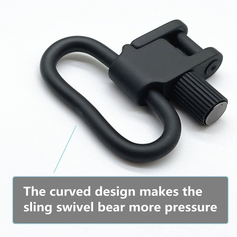 GGYOU 8-PCS Sling Swivels 1 inch Two Point Sling Attachment Clips for Rifle and Shotgun (1 inch)