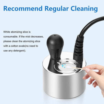 FITNATE Mist Maker, Upgraded Fogger Water Fountain Pond Fog Machine Atomizer for Halloween Gatherings, Festivals, and Other Holidays, with Ceramic Disc Tools