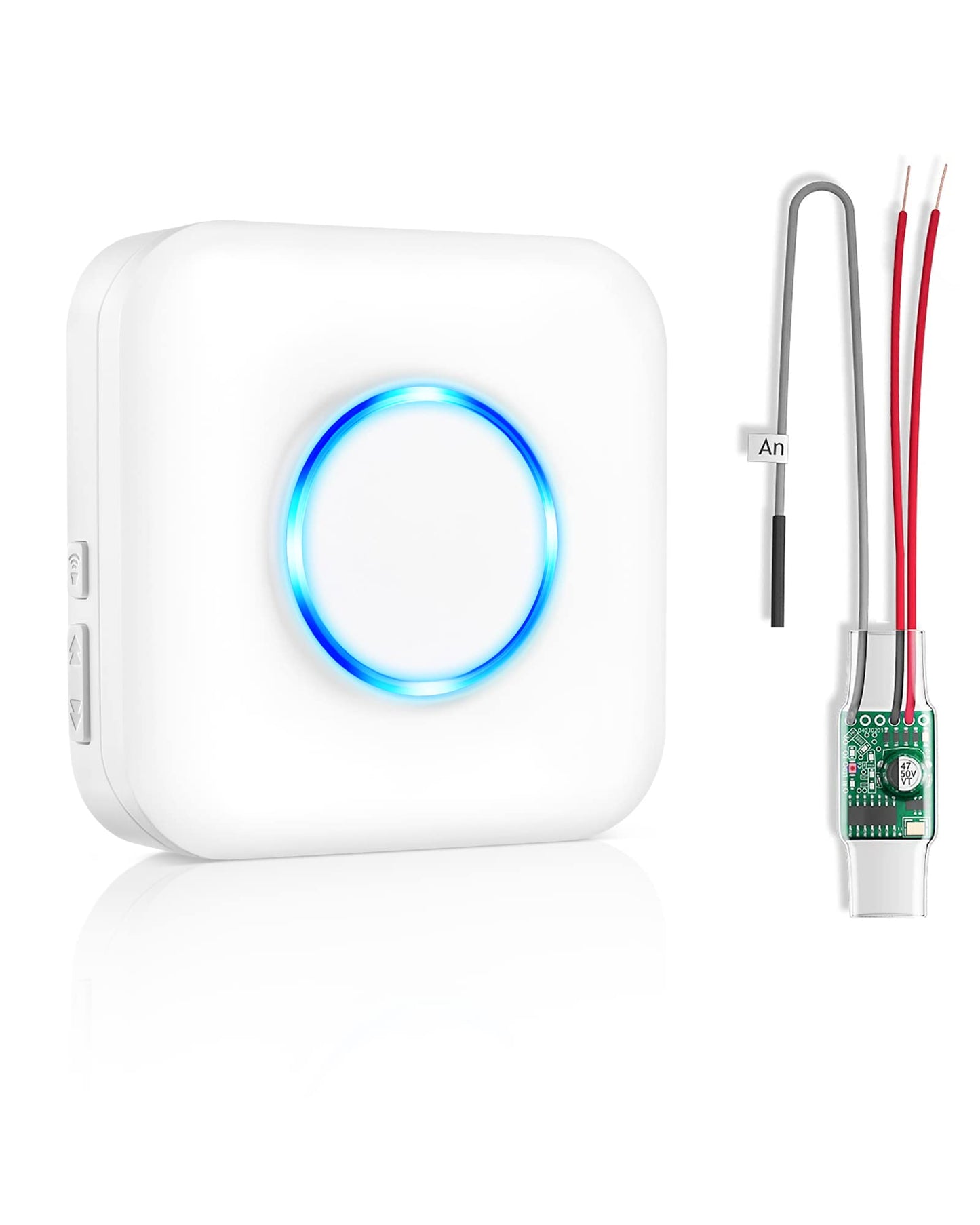 Satisure Wireless Doorbell Extender with Receiver Connects to Existing Hardwired Doorbell into Wireless Door Bell with 656 FT Range, 58 Chimes and 5 Volume Levels Door Chime for Home/Garage/Basement