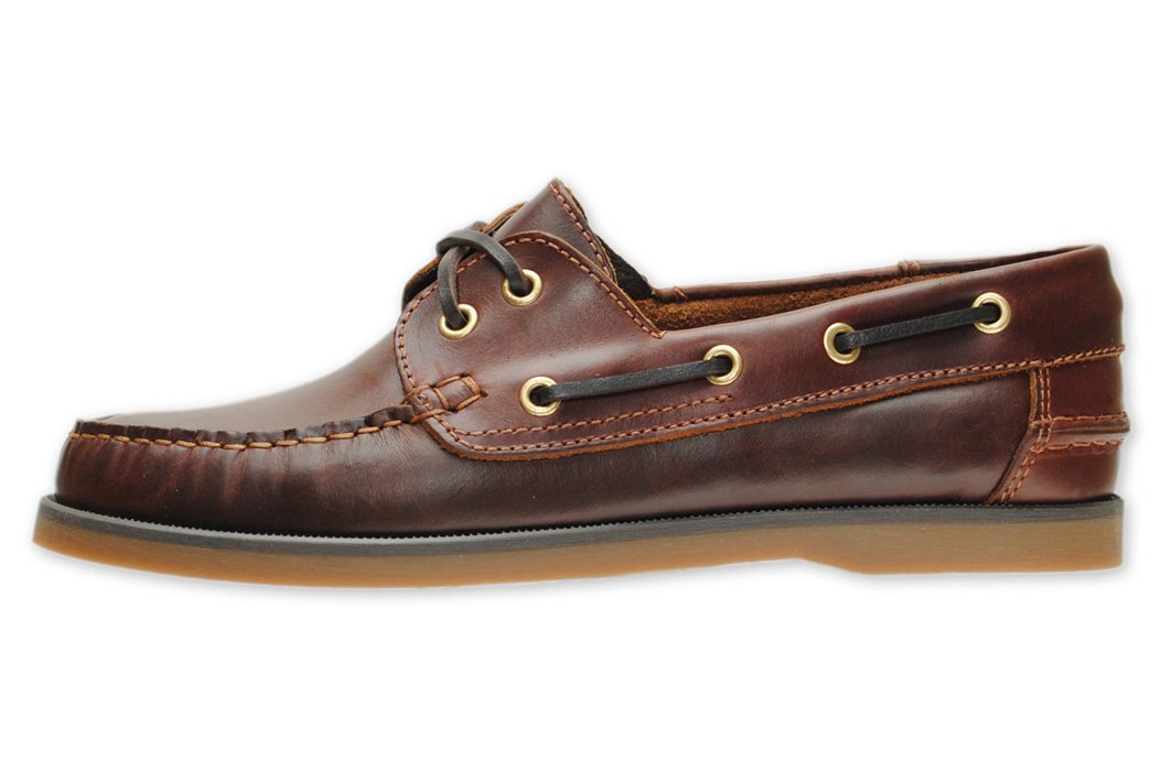 Jim Boomba Boat Shoe - Deck Shoe Cooba Style - Mahogany Brown (UK 12.0)