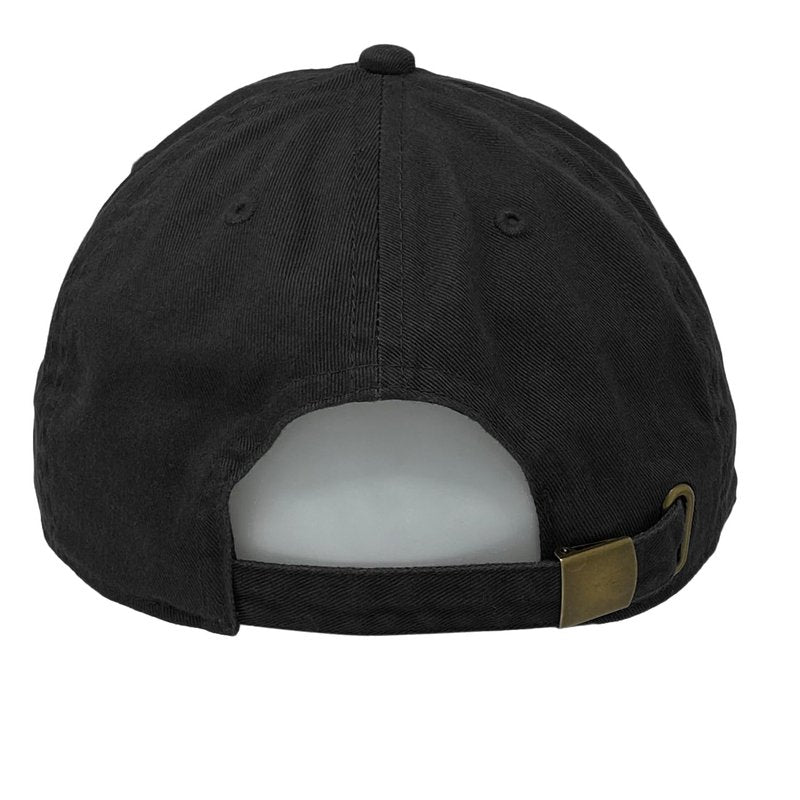 Glory Max 100% Cotton Baseball Cap Classic Plain Low Profile Golf Dad Hat Buckle Adjustable (Black)