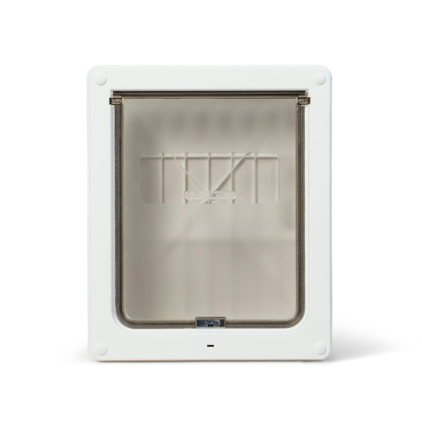 Dog Mate Lockable Medium Dog Door (215) - Flap for Medium Dogs and Large Cats, for UPVC, wall and wood, Securely Designed for your Pets, White