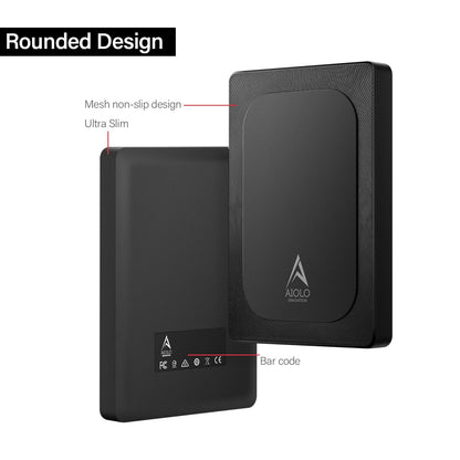 Aiolo Innovation 1TB External Hard Drive Ultra Slim Portable HDD-USB 3.0 USB-C for PC, Mac, Laptop, PS4, Xbox one,Xbox 360