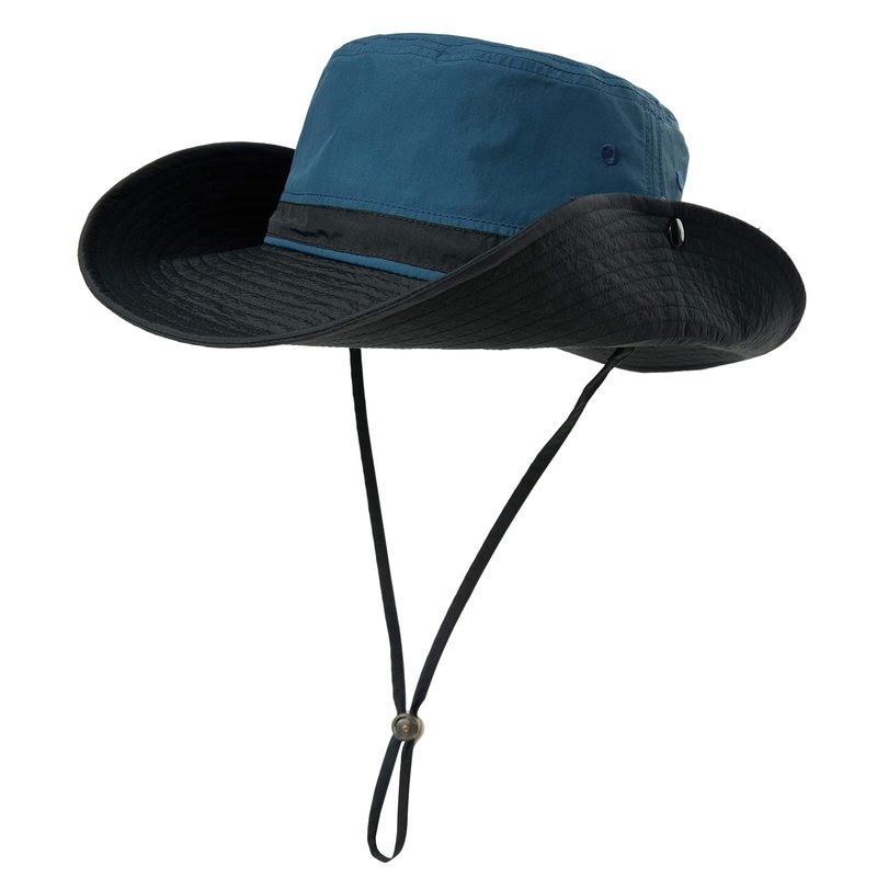 TOP-EX L/XL Sun Hats for Women & Men with Wide Brim, UV Protection UPF 50, Waterproof Safari Hat Boonie Hats, Foldable & Breathable & Adjustable for Fishing Trekking Travel, Navy 60-63CM