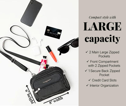 Baggallini Womens Triple Zip bagg