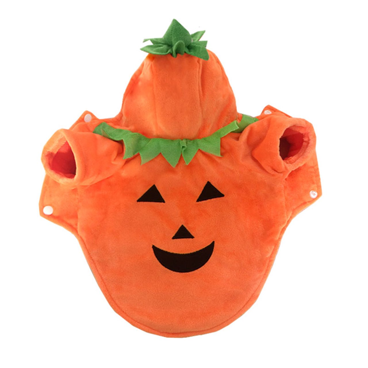 Mogoko Dog Cat Halloween Pumpkin Costume,Pet Cosplay Costumes,Puppy Warm Outfits Fleece Hoodie Animal Autumn Winter Clothes (S Size)