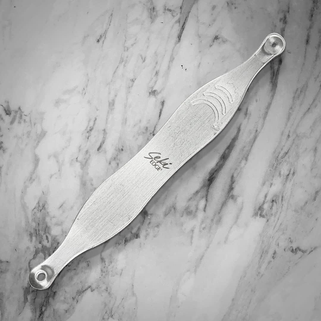 Seki Edge Blackhead Remover (SS-801) - Comedone Extractor for Blackheads - Professional Pimple Popper Tool with 2 Hole Sizes - Preventive Acne Tool & Pore Extractor