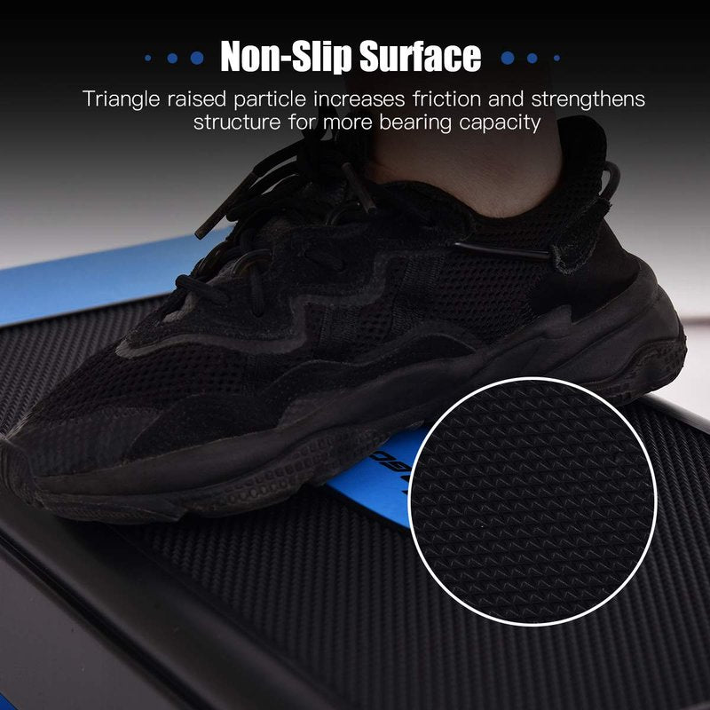 Goplus 30'' Aerobic Stepper with Risers, 5” 7” 9” Levels Height Adjustable, Workout Fitness Exercise Step Platform Trainer with Non-Slip Foot Pads, for Home/Gym (Blue)