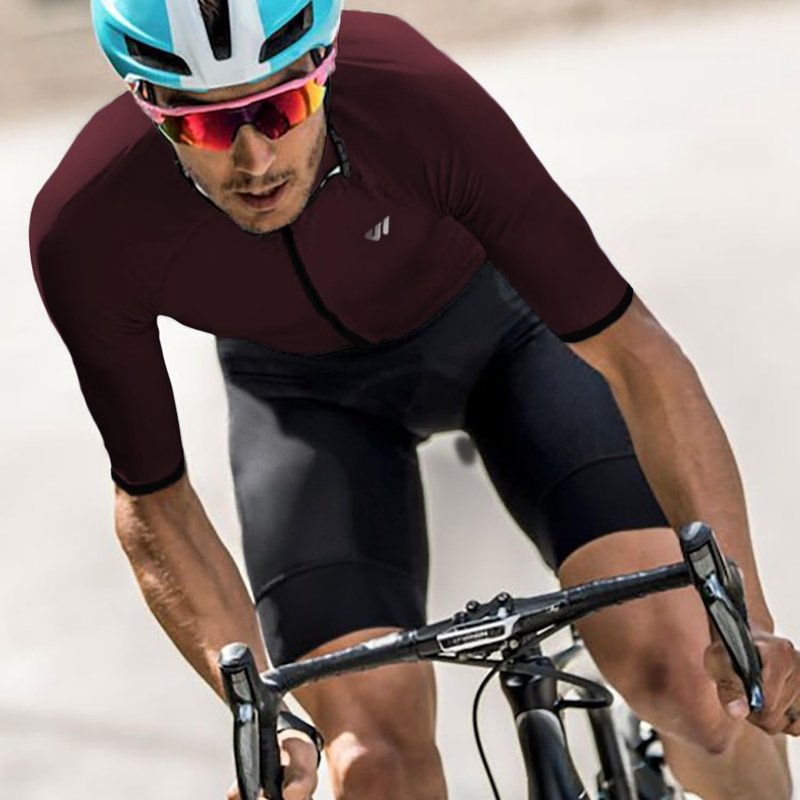 Logas Men‘s Triathlon Suit Trisuit Race Skinsuit Cycling Speed Suit Swimskin Bike Swim Run