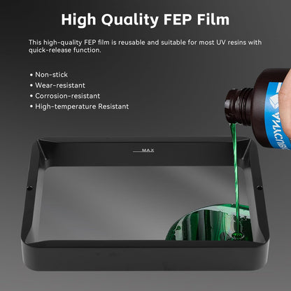 Photon Mono M5s FEP Release Film 210*290mm Compatible with Anycubic Mono M5s Pro/Mono M5s/Mono M5,Photon M3 Premium,for ELEGOO Saturn 3,Saturn 3 Ultra,Saturn 2,Saturn 8K,Halot Mage/Pro 3D Printer-5pcs