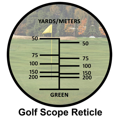 Barska Blueline 8x22 Waterproof Golf Scope Monocular with Built-in Internal Distance Reticle