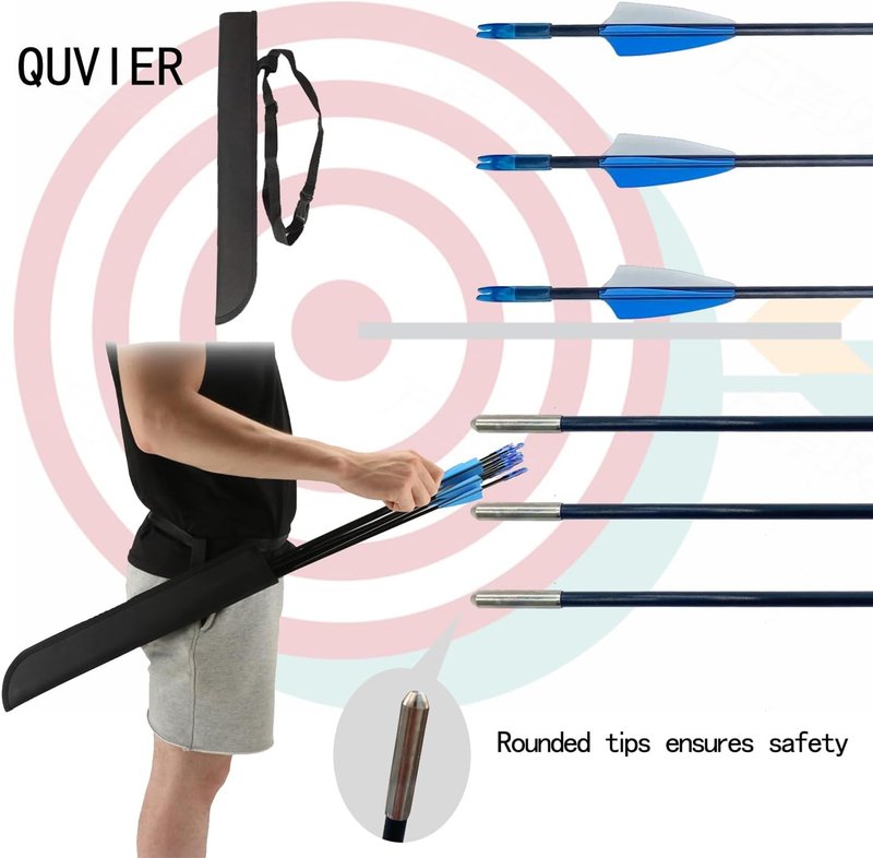 Youth Bow and Arrows Set - 45" Recurve Archery Kit for Kids 8-12 | Includes 9 Arrows & 4 Targets for Outdoor Fun