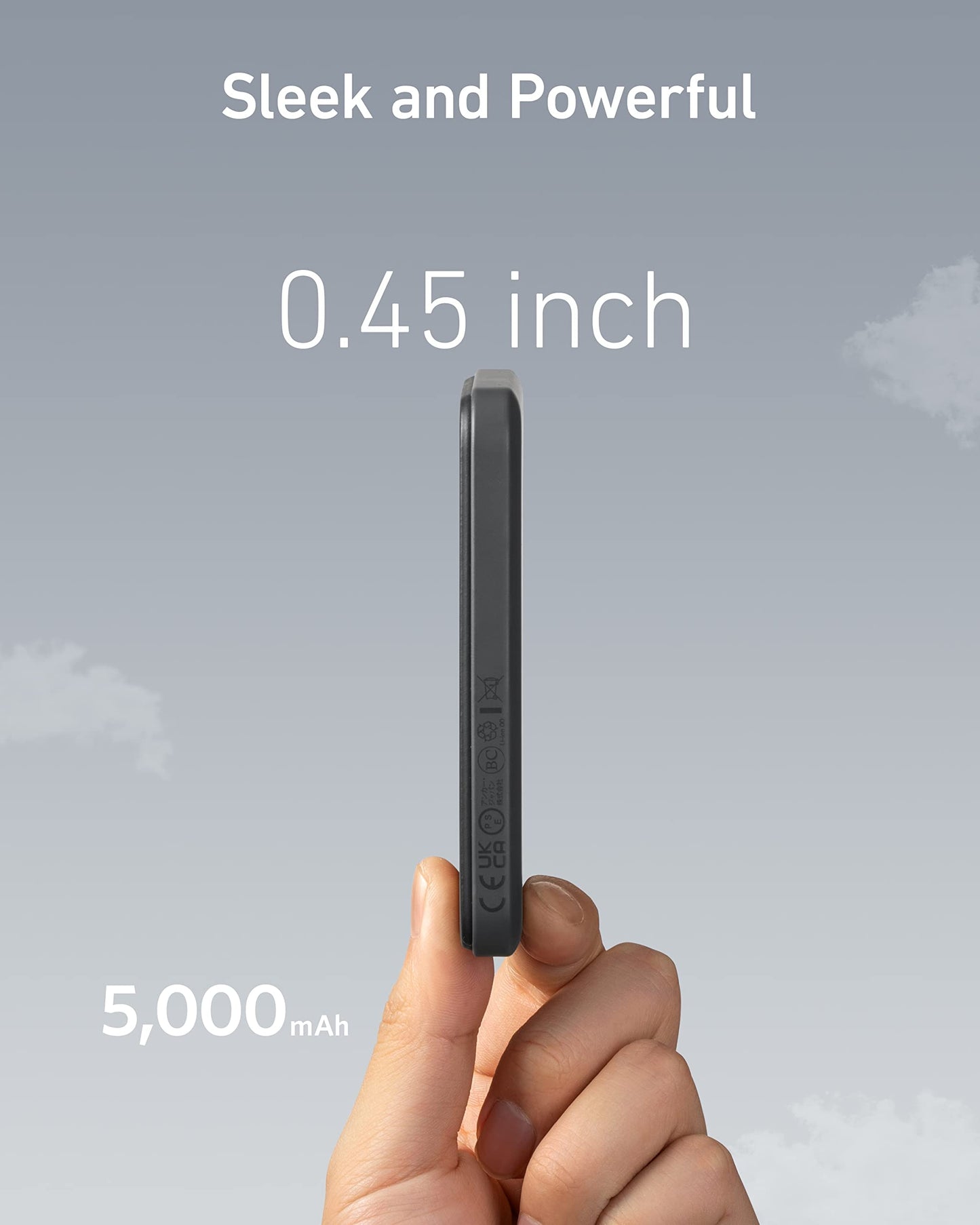 Anker Power Bank, 621 Magnetic Battery (MagGo), 5000mAh Magnetic Wireless Portable Charger with USB-C Cable, Only Compatible with iPhone 16/16 Plus/16 Pro/16 Pro Max, iPhone 15/14/13/12 Series
