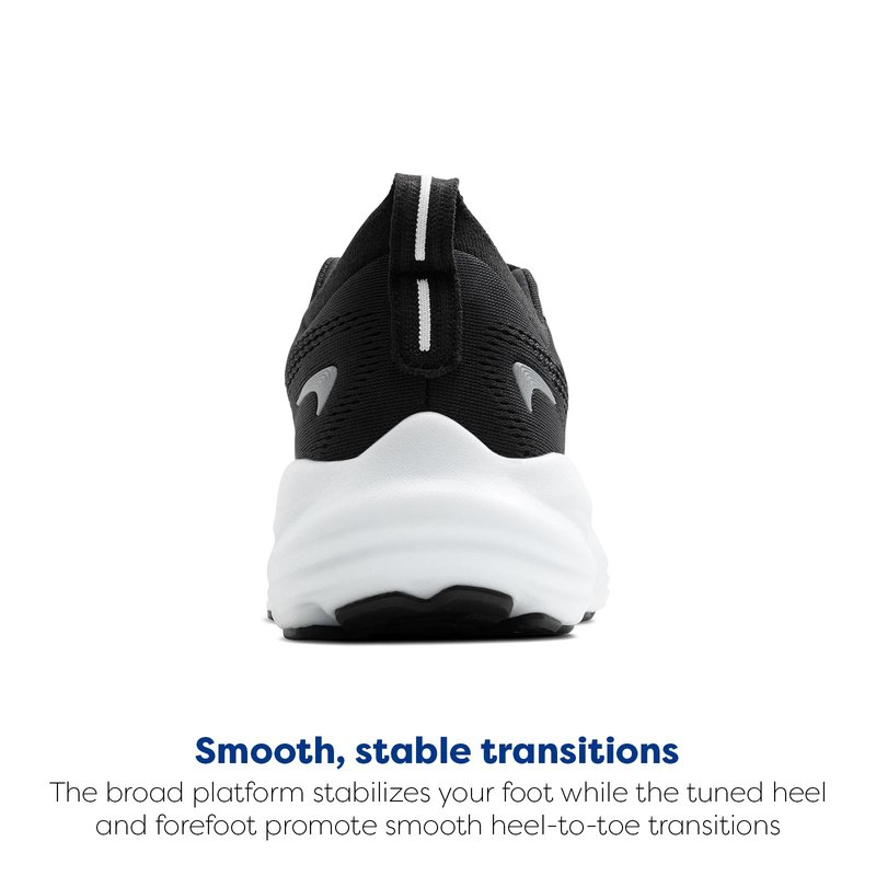 Brooks Men’s Glycerin 22 Neutral Running Shoe - Black/Grey/White - 7.5 Medium