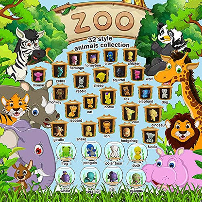 Bath Bombs for Kids Set with Toys Surprise Inside Cute Funny Animals - Organic & Natural Bath Bombs for Boys and Girls - Kid Safe Bubble - Handmade in USA