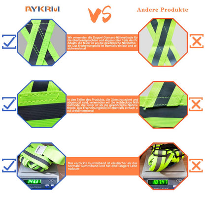 AYKRM Multiple colors optional High Visibility hi vis Reflective running safety Vest