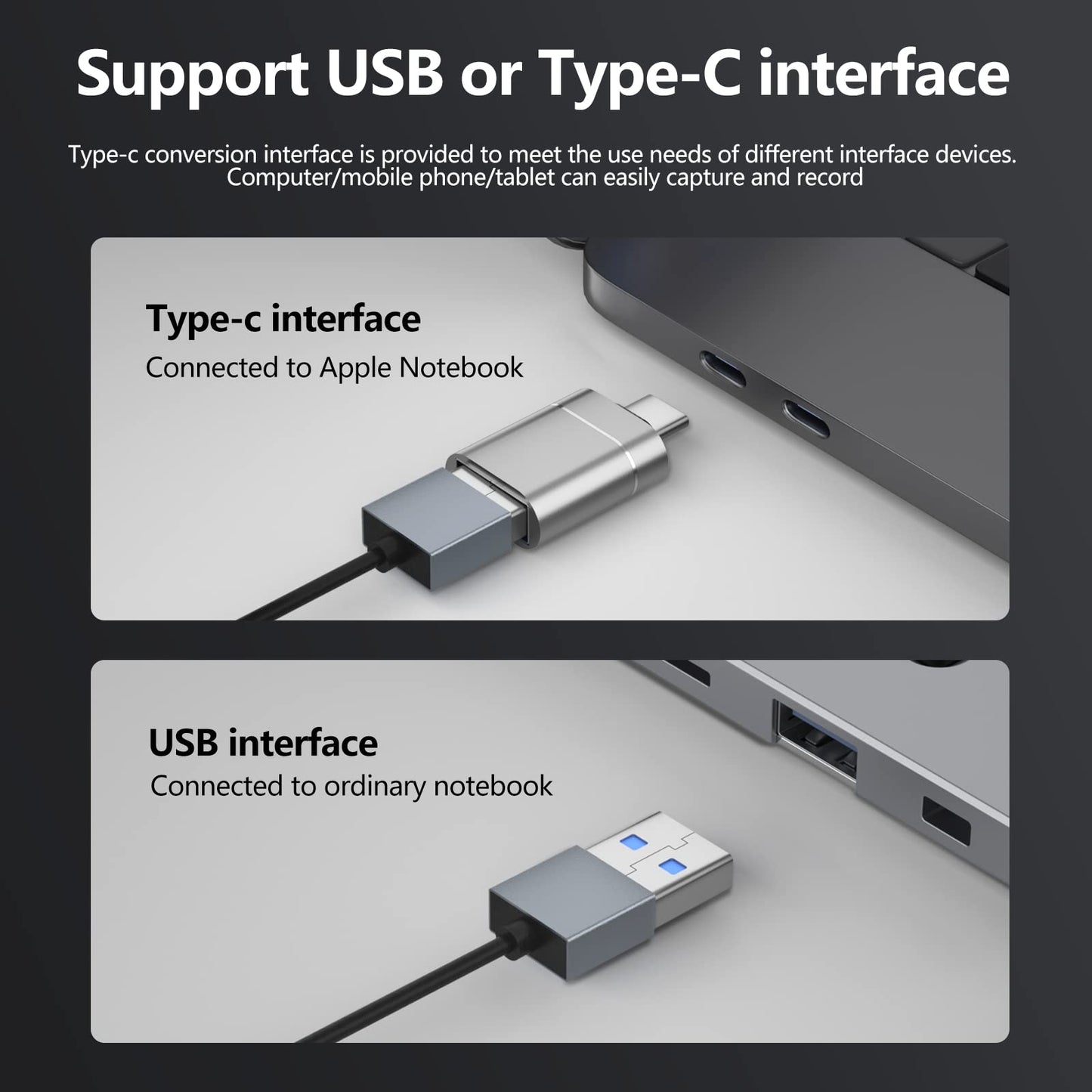 video capture card, Papeaso 4K HDMI to USB capture card, Full HD 1080p video capture device, HDMI Video Game Capture for Editing Video/Games/Streaming/Online Teaching(silver)