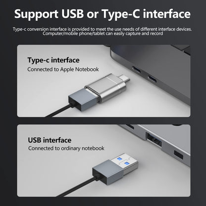 video capture card, Papeaso 4K HDMI to USB capture card, Full HD 1080p video capture device, HDMI Video Game Capture for Editing Video/Games/Streaming/Online Teaching(silver)