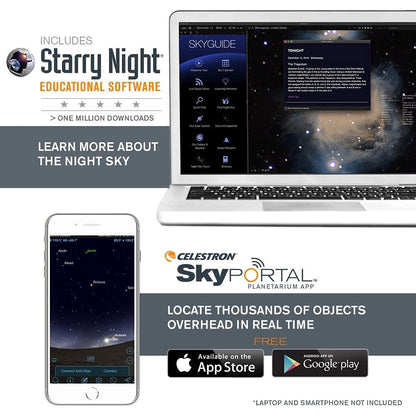 Celestron Travel Scope 70 Portable Refractor Telescope – 70mm Aperture, Fully-Coated Glass Optics – Includes Tripod, Backpack & Software – Ideal for Beginners & Travel