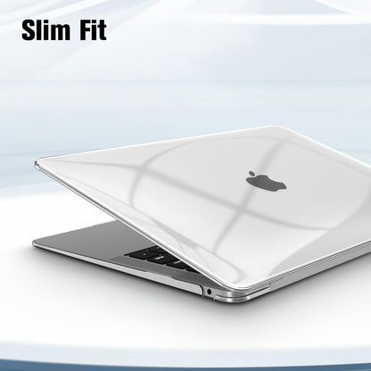 FINTIE Case Compatible with MacBook Air 13.3 inch (2020/2019/2018 Not for 2024) Model A2337(M1)/A2179/A1932, Protective Snap-On Hard Shell Cover Fit 13.3" Retina Display Touch ID, Crystal Clear