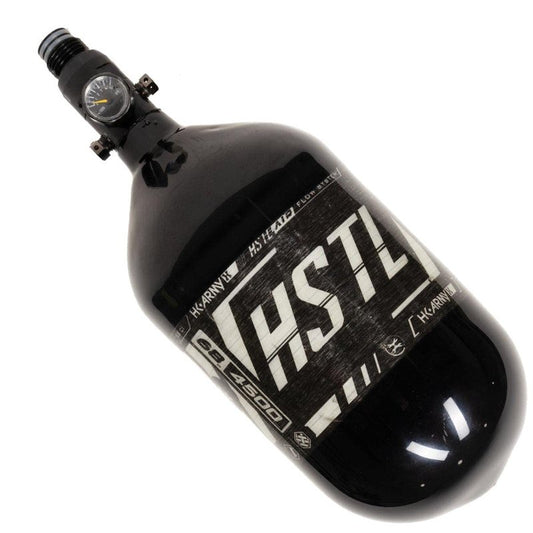 HK Army 68ci 4500psi HPA Paintball Tank - HSTL Carbon Fiber - Black