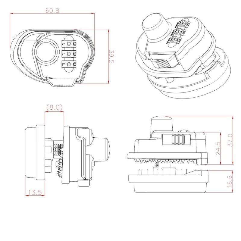 Bosvision 3-Digit Combination Trigger Gun Lock for Pistols, Rifles and shortguns…