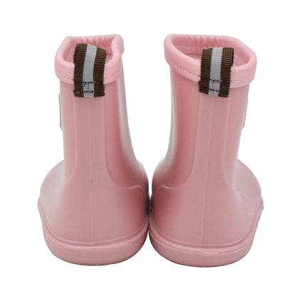 Toddler Wellies Soft PVC Boots Waterproof Lightweight Rain Boots for Little Kids Unisex Boys Girls, Manufacturer Size 14, 5.5 UK Child, Pink