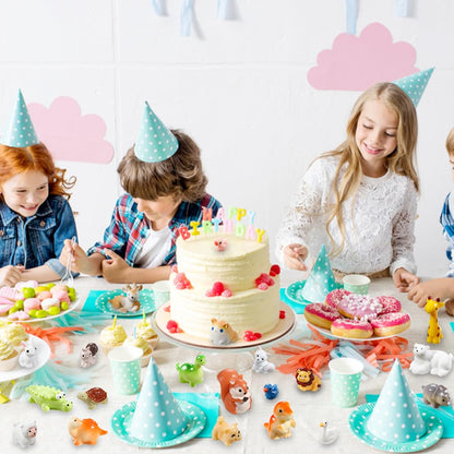 DIYDEC 40pcs Mini Resin Animal 40 Styles Tiny Resin Animals Miniature Little Small Animal Figures Bulk for Micro Fairy Garden Landscape Accessories Dollhouse Hide Crafts Decor Aquarium Toys