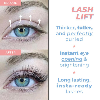 Lash Lift Kit | Professional Instant Perming, Lifting & Curling for Eyelashes | Semi-Permanent Salon & DIY Home Use | Includes Eye Shields, Pads, and Accessories