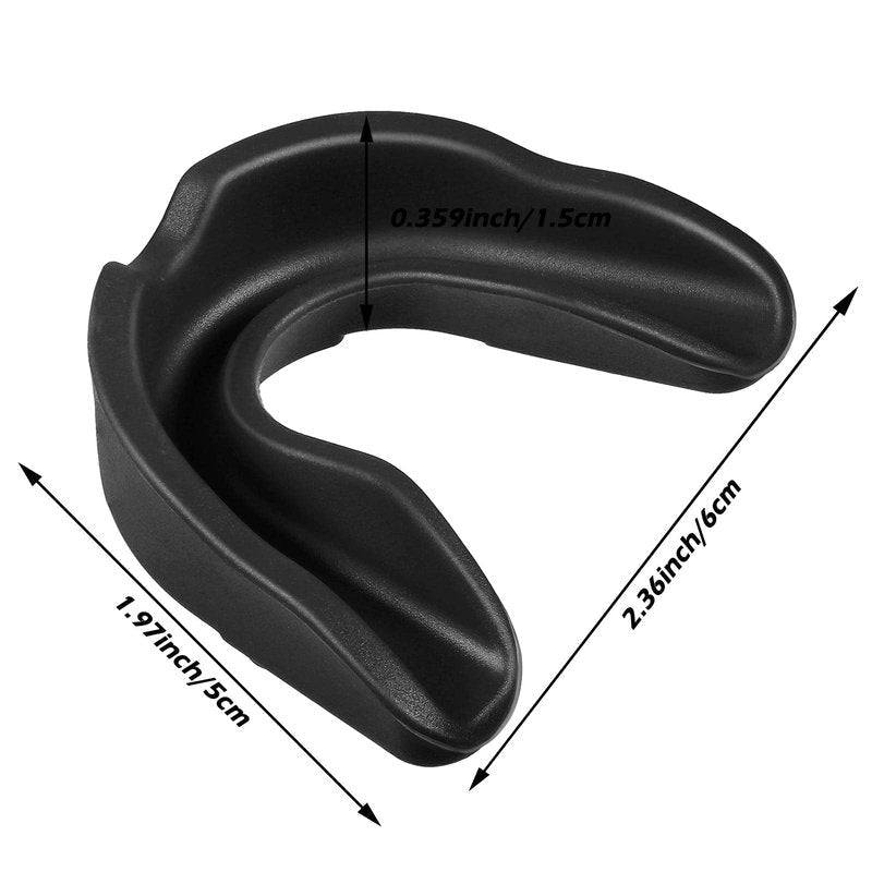 Frienda 50 Pcs Football Mouth Guards Bulk Youth Football Mouthpiece Sports Athletic Mouthguard Teeth Guard for Hockey Karate Basketball Boxing Lacrosse Rugby(Black)