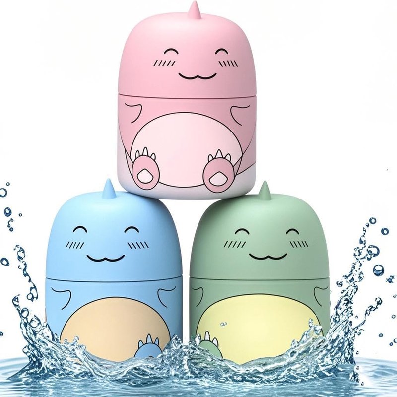 CloudMades Cute Dinosaur-Shaped Toilet Bowl Cleaner Bottle, Bathroom Toilet Tank Cleaner with Ocean, Jasmine, and Peach Scent,Three bottles can be used for 9 months (Ocean&Peach&Jasmine)