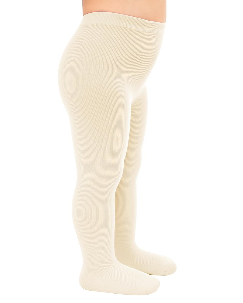 Stelle Toddler Girls Tights Baby Cable Knit Thick Stockings Cotton Winter Warm Leggings Pantyhose 1/2/3 Pack(Ivory,XXS)