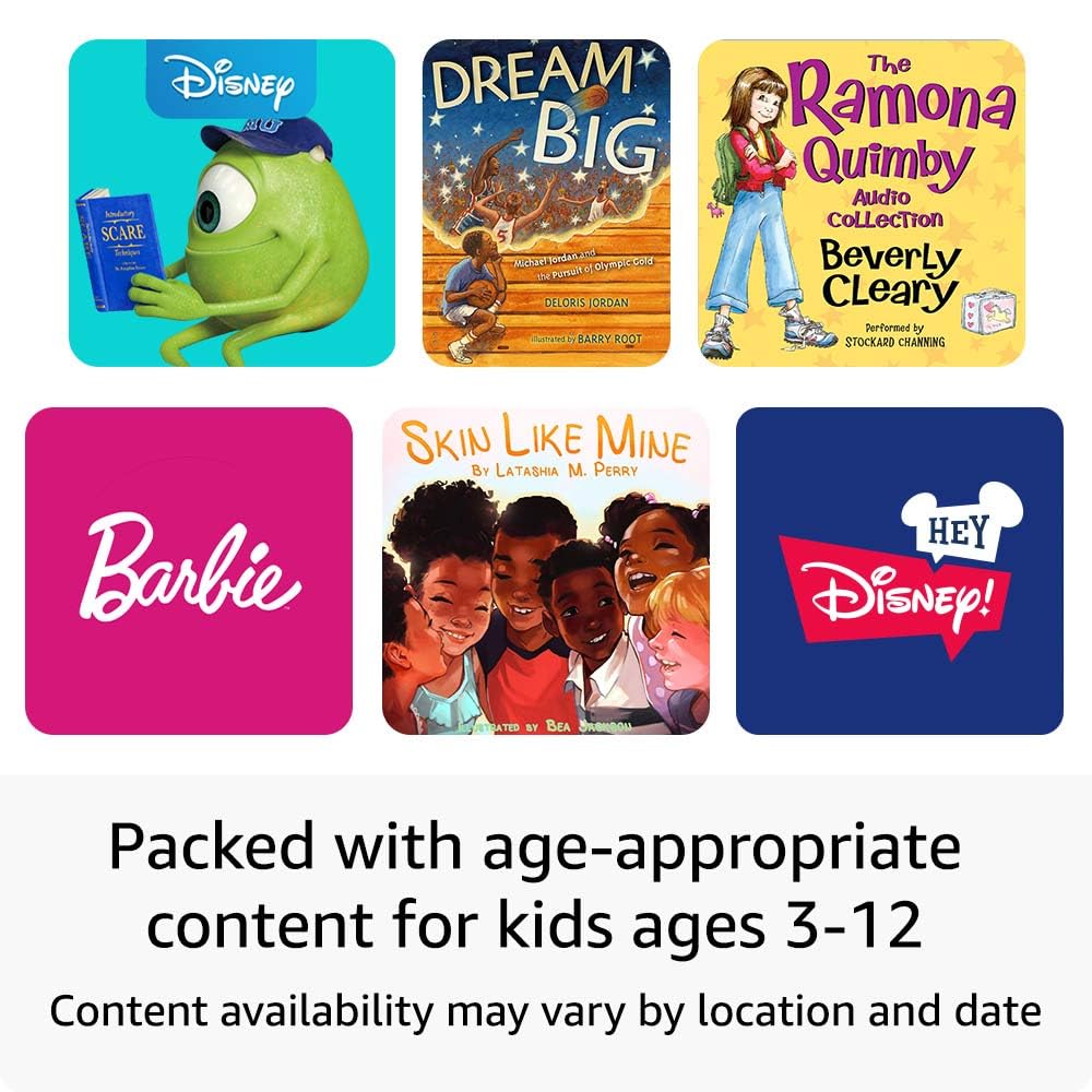 Amazon Echo Pop Kids (newest model), Designed for kids, with parental controls, Includes 6 months of Amazon Kids+, Disney Princess