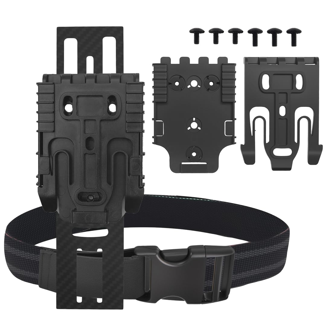 QLS Quick Locking System Kit,Tactical Modular Holster Adapter with QLS kit,Drop Leg Holster Adapter Mount with Locking Fork and Receiver Plate